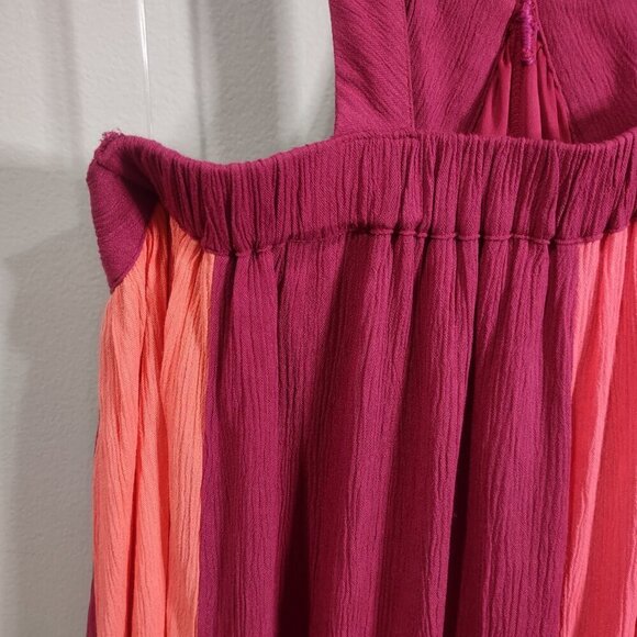 Women's Colorblock Maxi Dress Halter Size 14/16 Lane Bryant - Picture 7 of 8